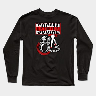 Social Distortion Skull Long Sleeve T-Shirt